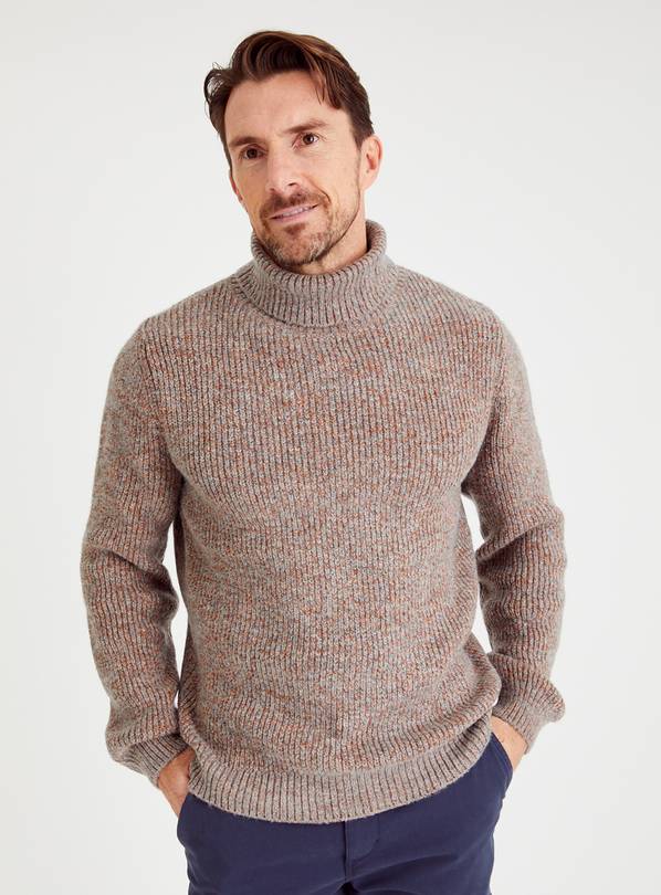 Roll Neck Knitted Jumper  XXL